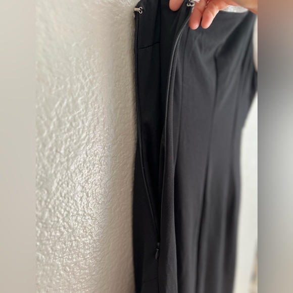 Glamorous Muse Black Rhinestone One-Shoulder Maxi Dress - Picture 7 of 8